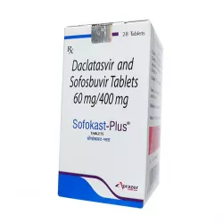 Софокаст Плюс (Sofokast Plus) Софосбувир Даклатасвир Aprazer 400мг 60мг таб. №28 фото