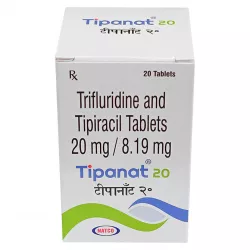 Трифлуридин типирацил 20мг/8.19мг:: Лонсурф полный аналог :: Tipanat таб. №20 фото